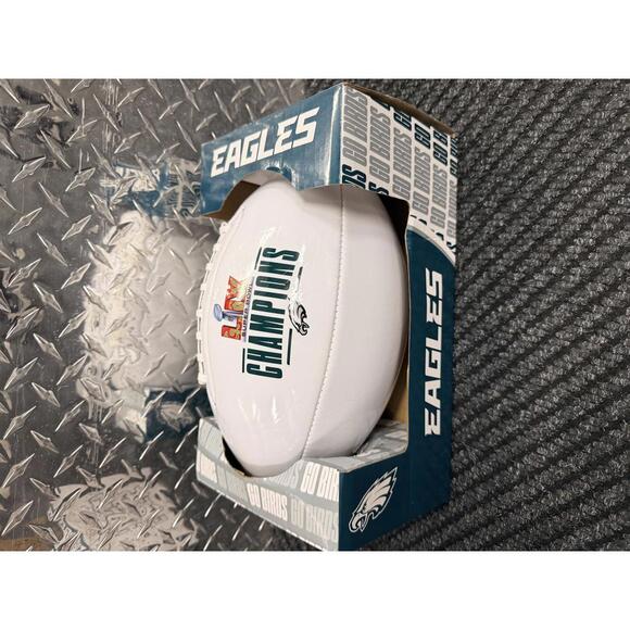 Eagles championship Super Bowl signed football